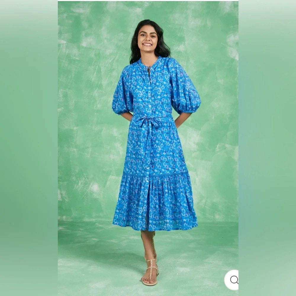 ros garden FLIRTY MIDI DRESS KOMAK dress